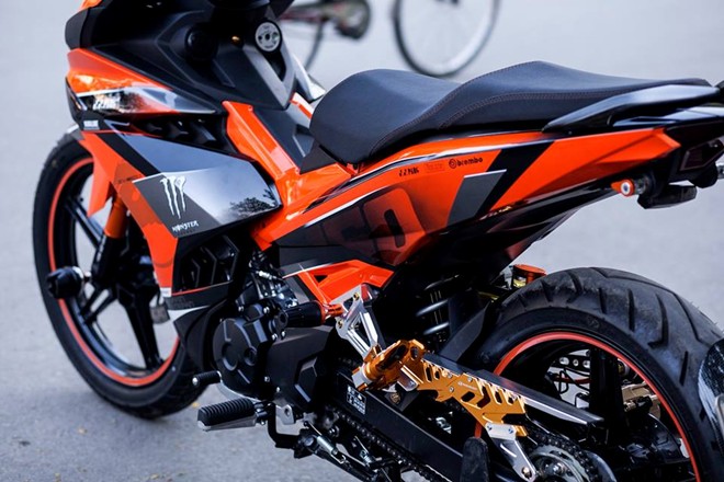 Modifikasi Yamaha Exciter Orange Black, Nih Buat Inspirasi 