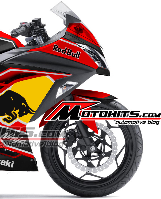 Inspirasi Modifikasi Decal Sticker Ninja 250Fi Red Bull 